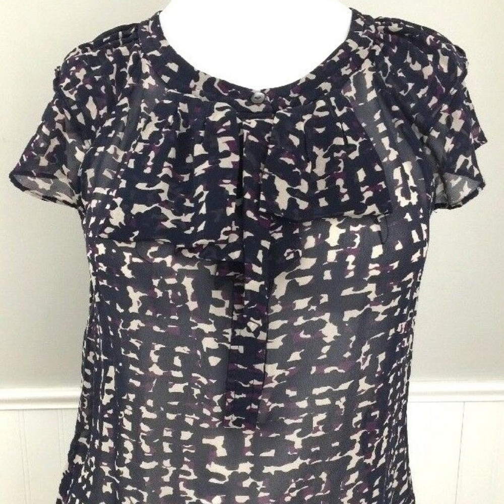 Ann Taylor Women's Blouse Petite XSP Cap Sleeve